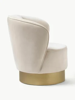 Fluwelen cocktailfauteuil Olivia^Westwing Collection Fashion