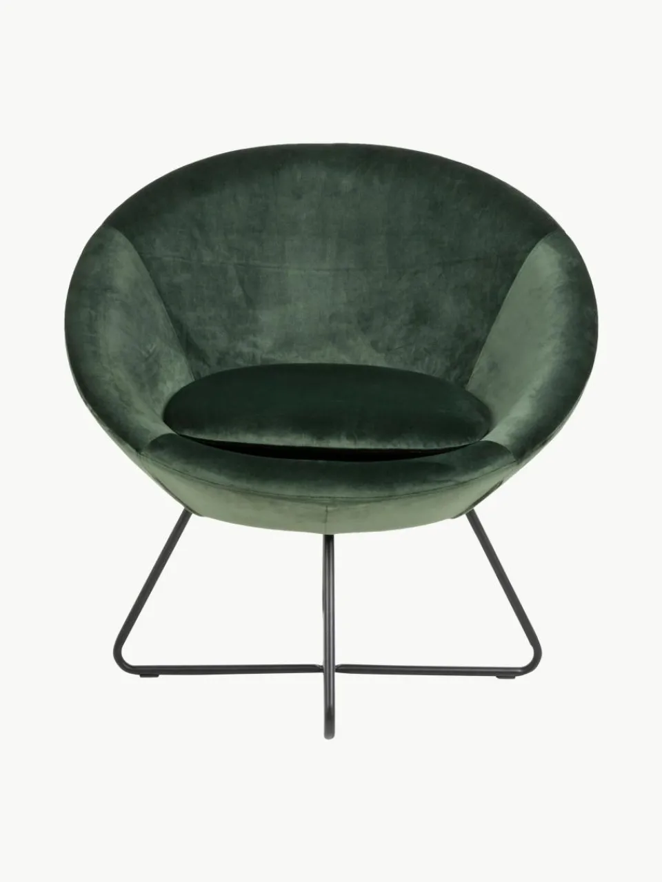 Fluwelen cocktailfauteuil Center^Westwing Clearance
