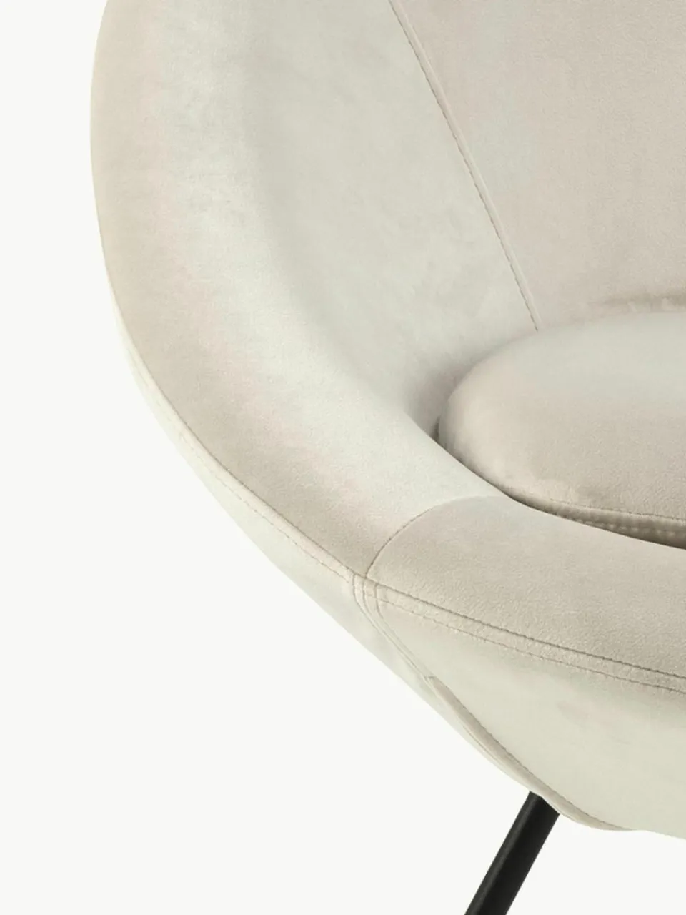 Fluwelen cocktailfauteuil Center^Westwing Fashion