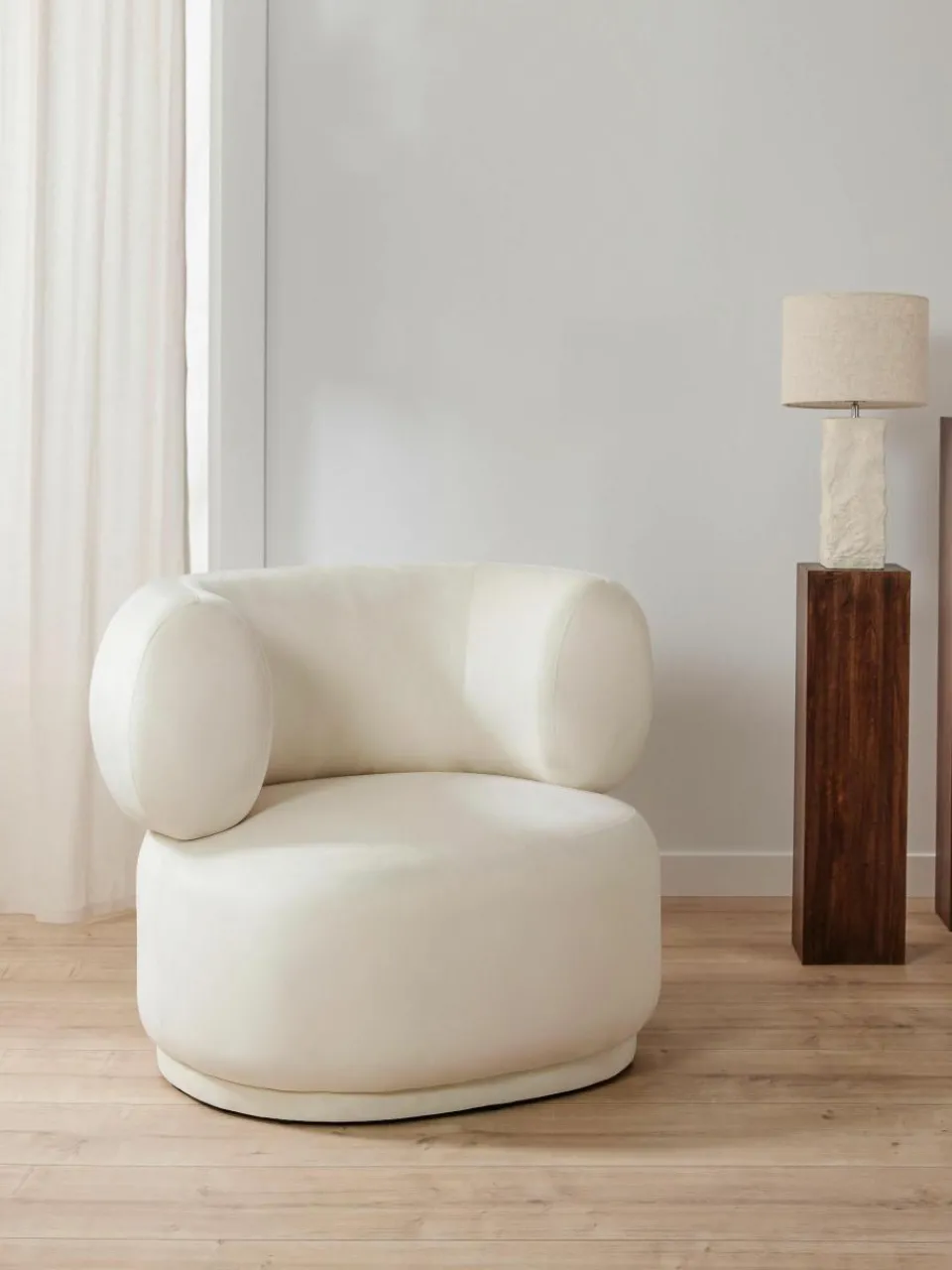 Fluwelen fauteuil Cori^Westwing Collection Fashion