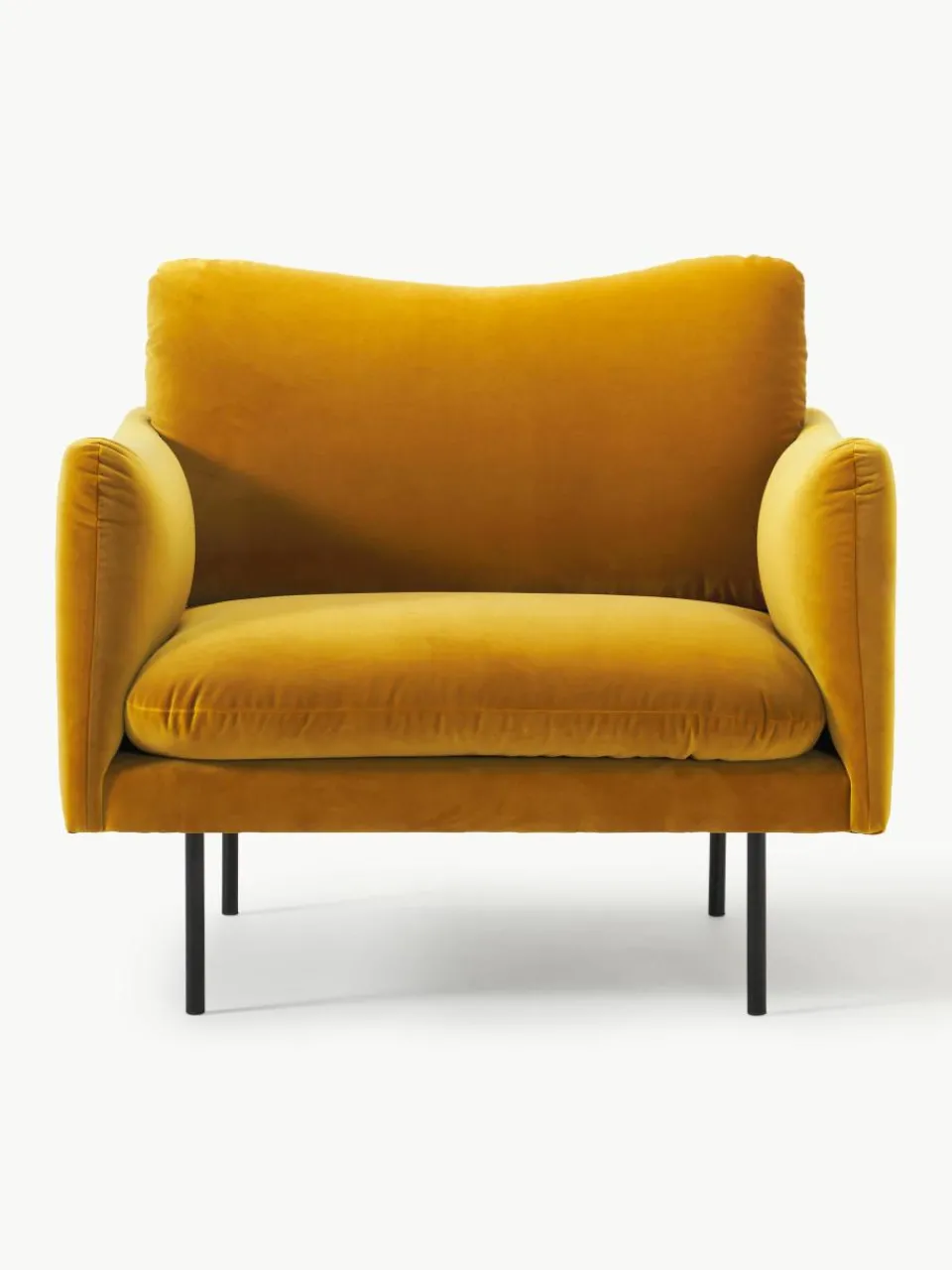 Fluwelen fauteuil Moby^Westwing Collection Best