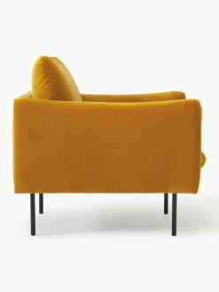 Fluwelen fauteuil Moby^Westwing Collection Best