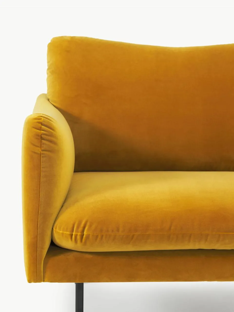 Fluwelen fauteuil Moby^Westwing Collection Best