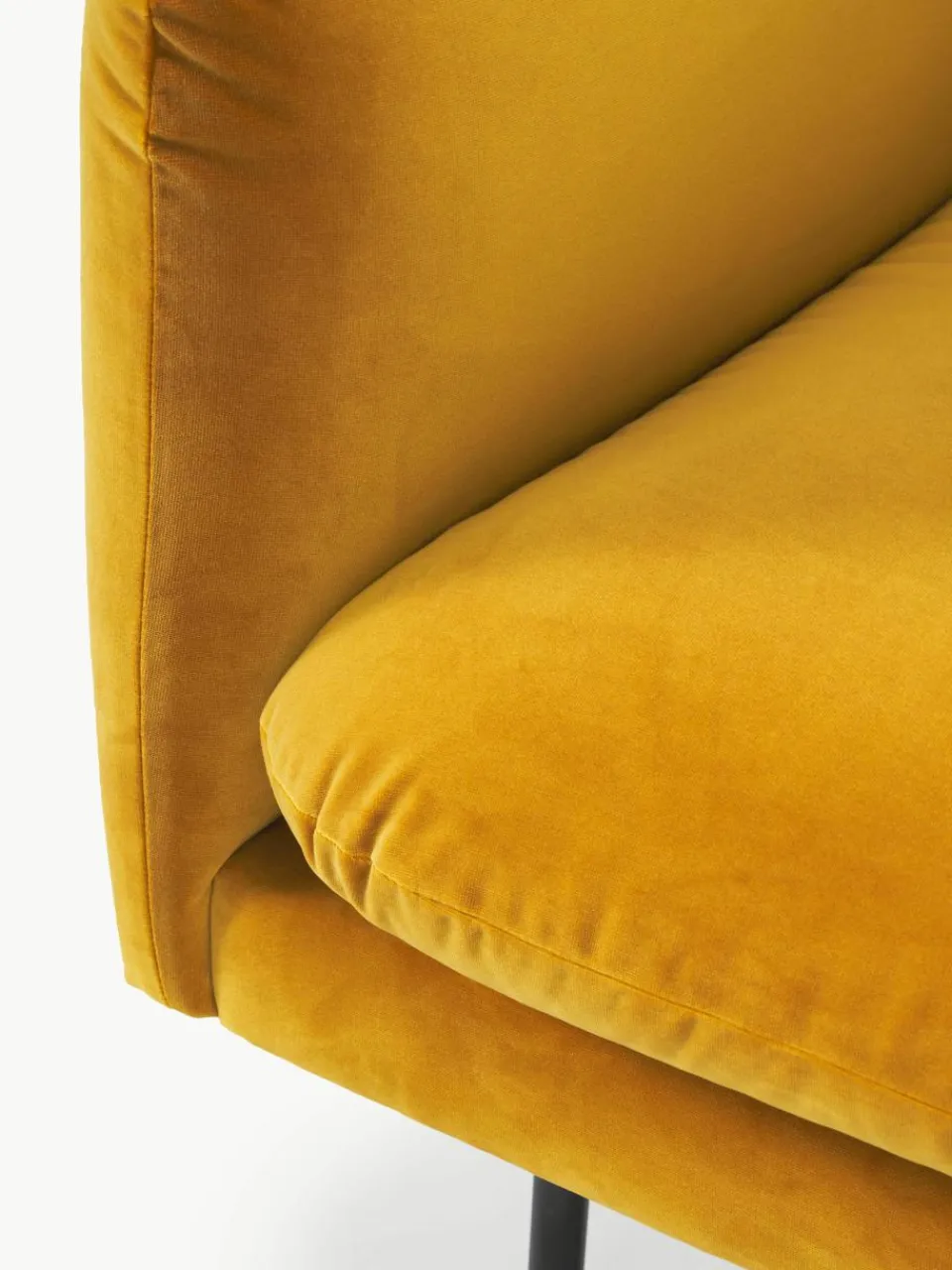 Fluwelen fauteuil Moby^Westwing Collection Best