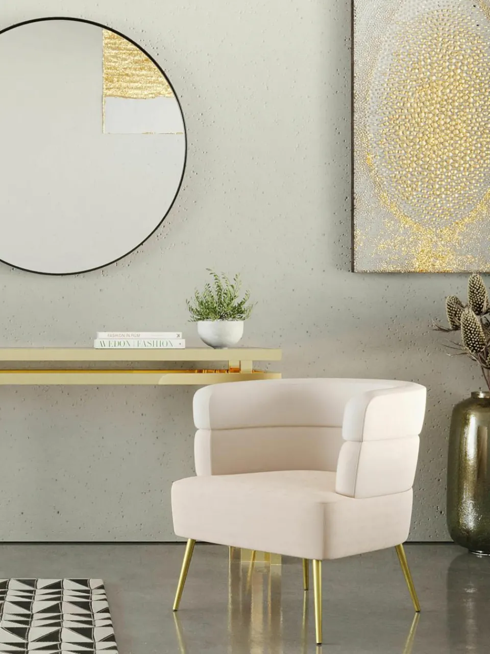 Fluwelen fauteuil Sandwich in retro-design^Kare Design Outlet