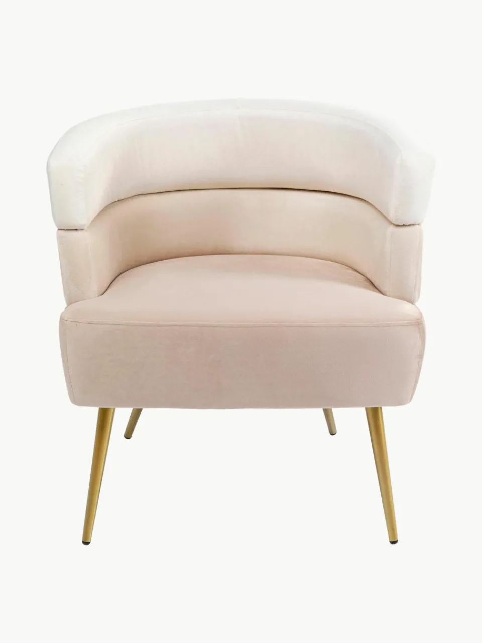Fluwelen fauteuil Sandwich in retro-design^Kare Design Outlet