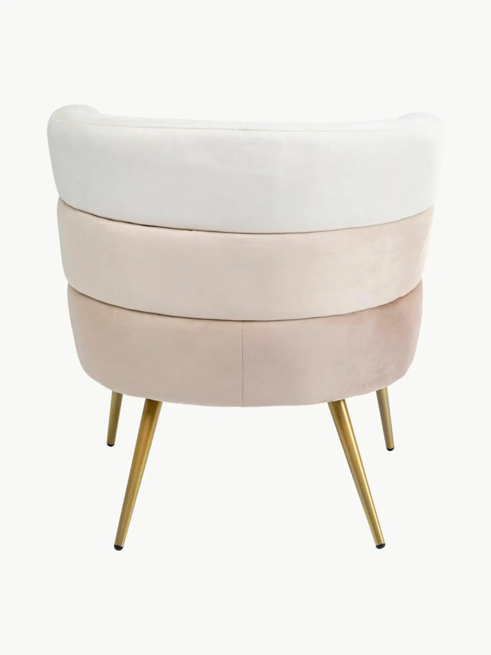 Fluwelen fauteuil Sandwich in retro-design^Kare Design Outlet