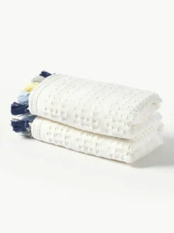 Fluwelen handdoek Tallulah met decoratieve franjes, in verschillende formaten^Westwing Collection Sale