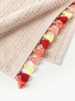 Fluwelen handdoek Tallulah met decoratieve franjes, in verschillende formaten^Westwing Collection Online