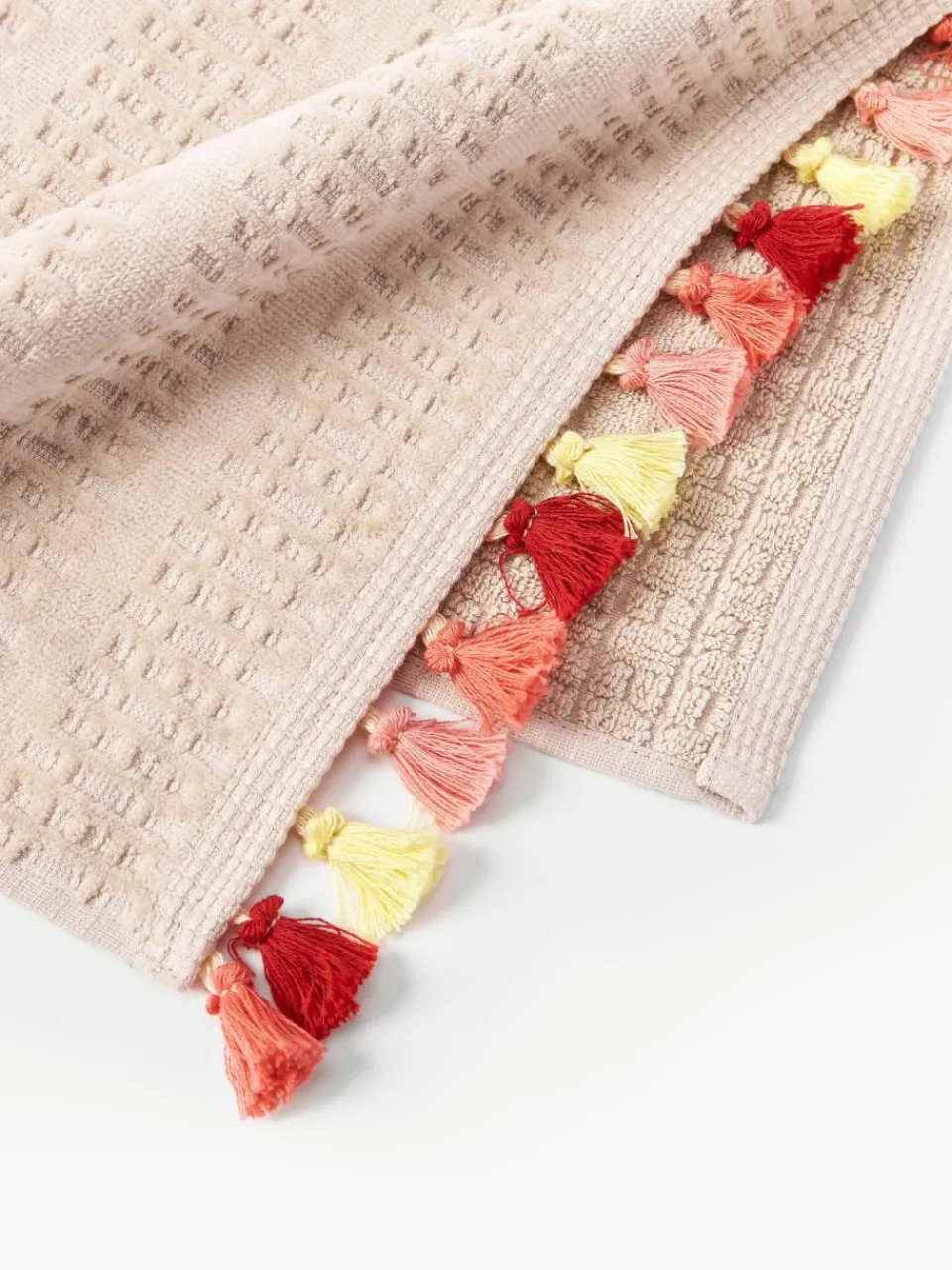 Fluwelen handdoek Tallulah met decoratieve franjes, in verschillende formaten^Westwing Collection Online