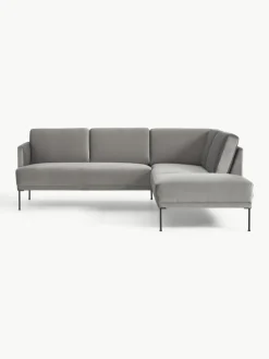 Fluwelen hoekbank Fluente^Westwing Collection Clearance