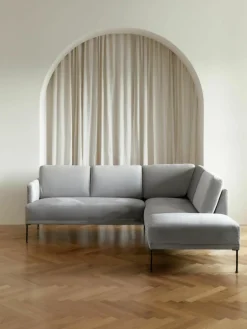 Fluwelen hoekbank Fluente^Westwing Collection Clearance