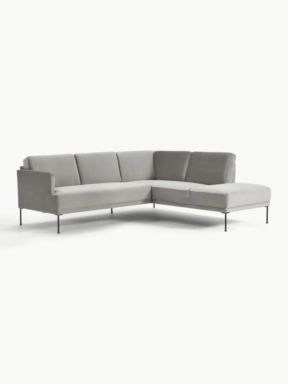 Fluwelen hoekbank Fluente^Westwing Collection Clearance