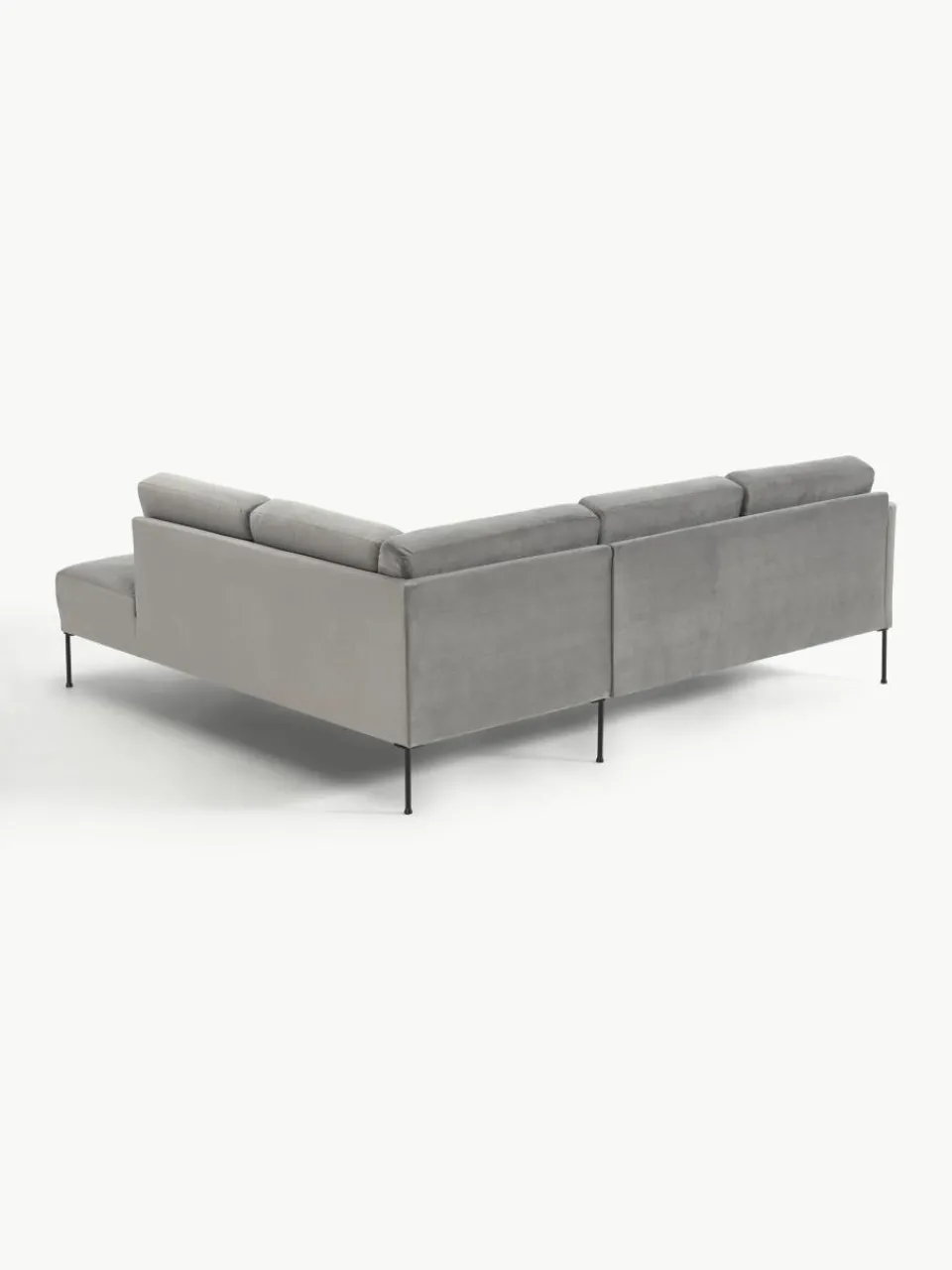 Fluwelen hoekbank Fluente^Westwing Collection Clearance