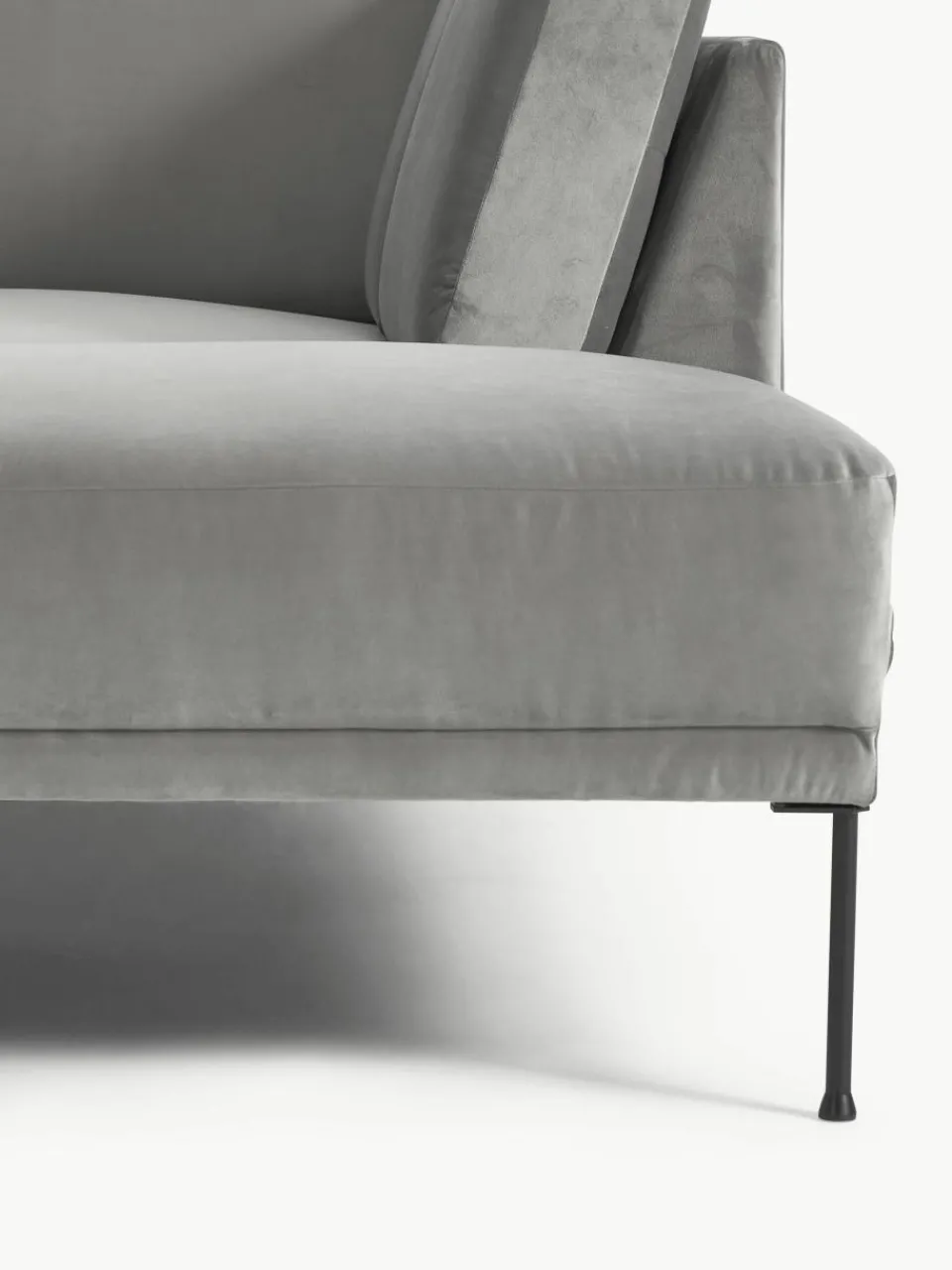 Fluwelen hoekbank Fluente^Westwing Collection Clearance