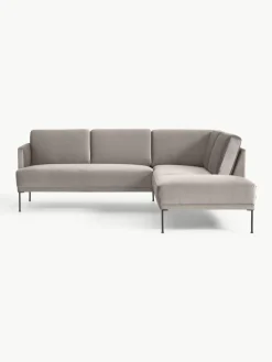 Fluwelen hoekbank Fluente^Westwing Collection Best