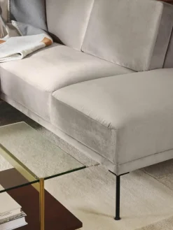 Fluwelen hoekbank Fluente^Westwing Collection Best