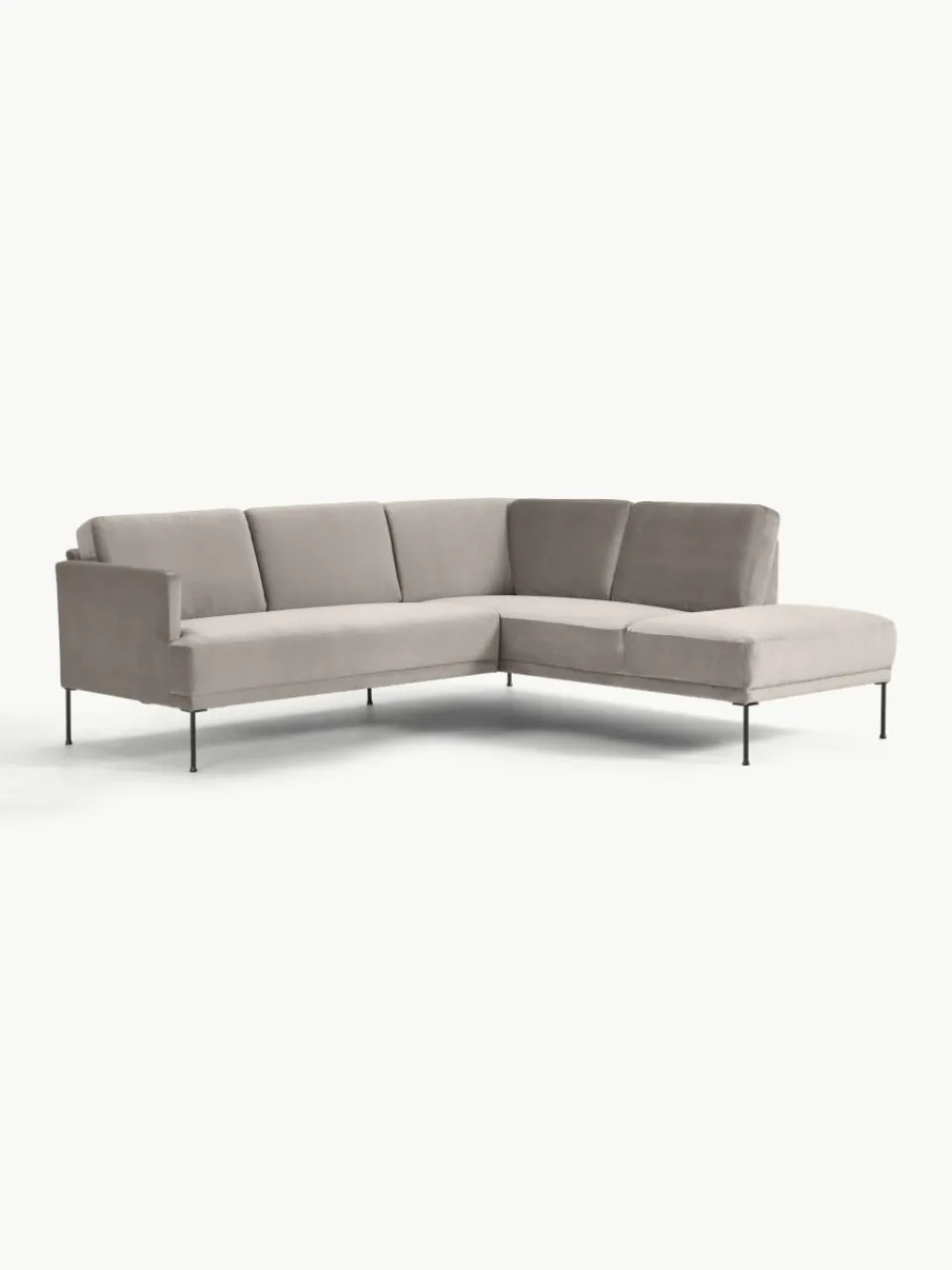 Fluwelen hoekbank Fluente^Westwing Collection Best