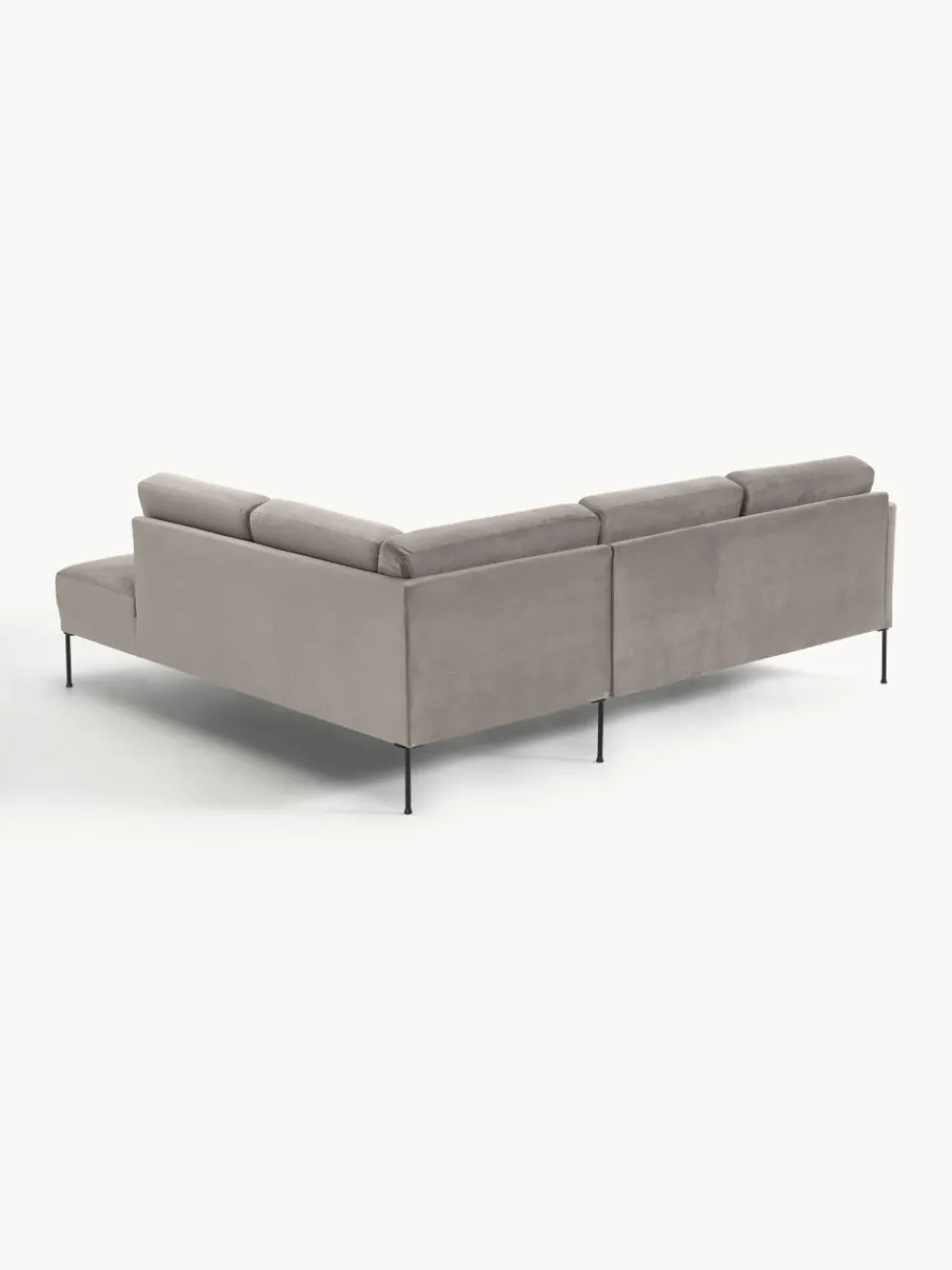 Fluwelen hoekbank Fluente^Westwing Collection Best