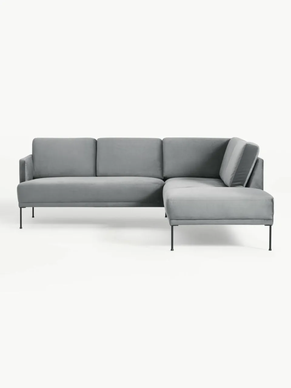 Fluwelen hoekbank Fluente^Westwing Collection Outlet