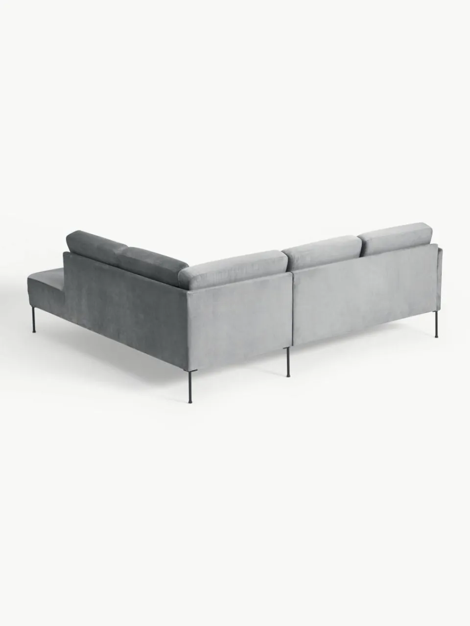 Fluwelen hoekbank Fluente^Westwing Collection Outlet