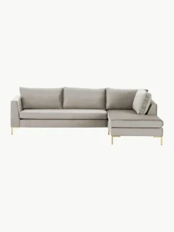 Fluwelen hoekbank Luna^Westwing Collection Outlet