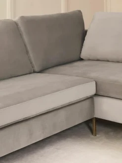 Fluwelen hoekbank Luna^Westwing Collection Outlet