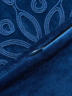 Fluwelen kussenhoes Celeste met winters motief^Westwing Collection Outlet