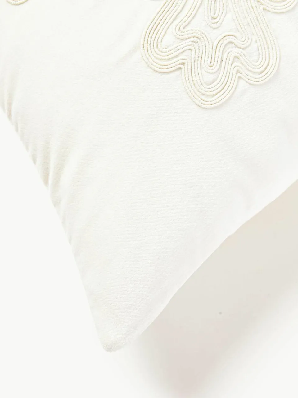 Fluwelen kussenhoes Celeste met winters motief^Westwing Collection Sale