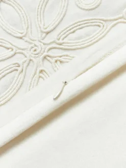 Fluwelen kussenhoes Celeste met winters motief^Westwing Collection Sale