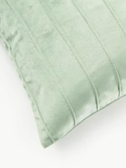 Fluwelen kussenhoes Lola met structuurpatroon^Westwing Collection Best