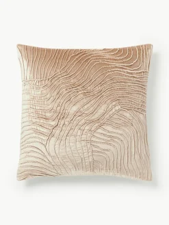 Fluwelen kussenhoes Nisha met structuurpatroon^Westwing Collection Best