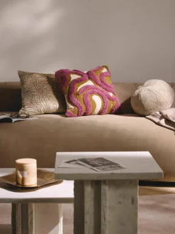 Fluwelen kussenhoes Nisha met structuurpatroon^Westwing Collection Best