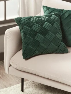 Fluwelen kussenhoes Sina met structuurpatroon^Westwing Collection Discount