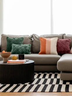 Fluwelen kussenhoes Sina met structuurpatroon^Westwing Collection Discount