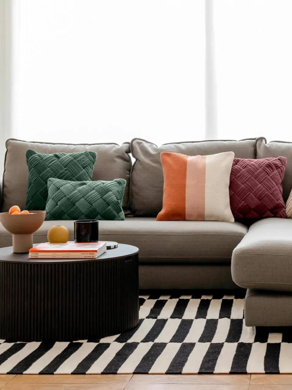 Fluwelen kussenhoes Sina met structuurpatroon^Westwing Collection Discount