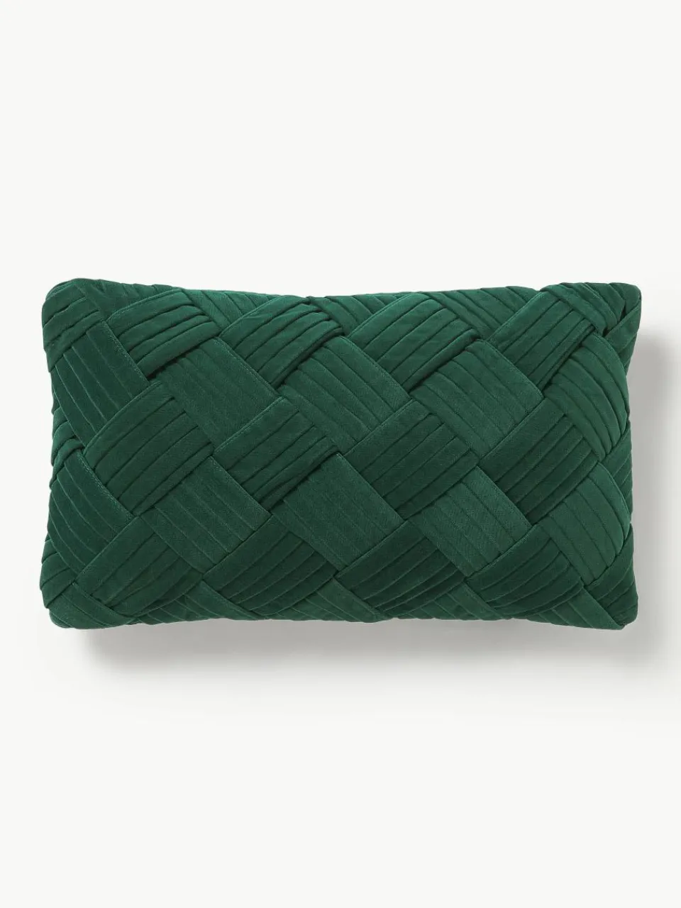Fluwelen kussenhoes Sina met structuurpatroon^Westwing Collection Hot