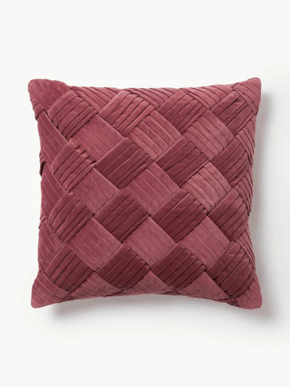 Fluwelen kussenhoes Sina met structuurpatroon^Westwing Collection Outlet