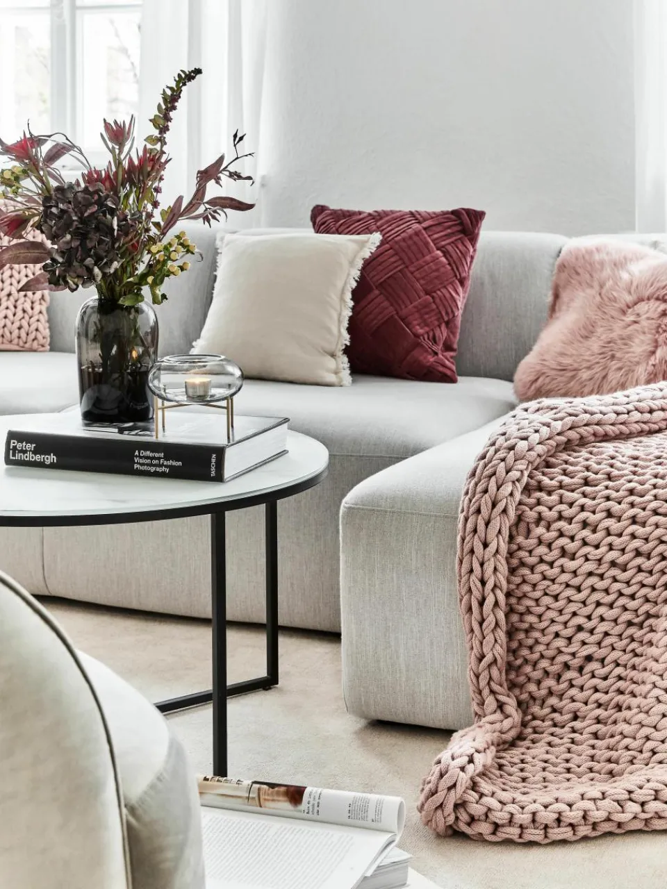 Fluwelen kussenhoes Sina met structuurpatroon^Westwing Collection Outlet