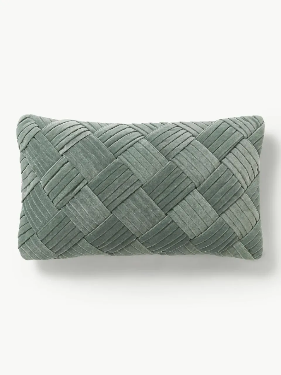 Fluwelen kussenhoes Sina met structuurpatroon^Westwing Collection Best