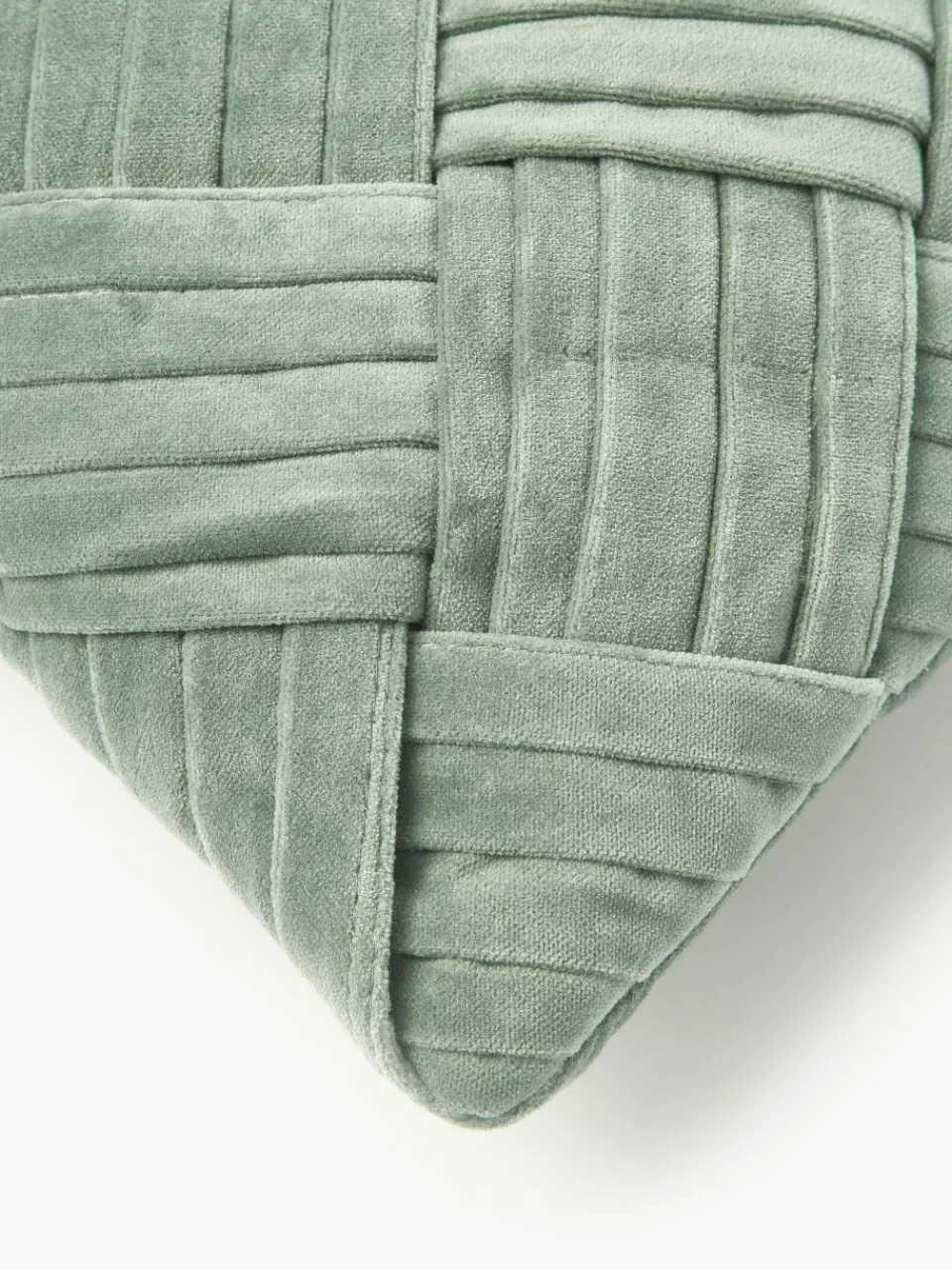 Fluwelen kussenhoes Sina met structuurpatroon^Westwing Collection Best
