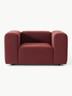 Fluwelen loungefauteuil Lena^Westwing Collection Hot