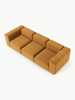 Fluwelen modulaire bank Lena (4-zits)^Westwing Collection Fashion