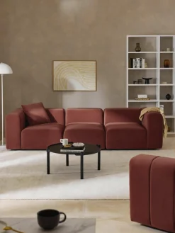 Fluwelen modulaire bank Lena (4-zits)^Westwing Collection Best