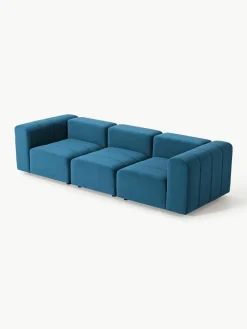Fluwelen modulaire bank Lena (4-zits)^Westwing Collection Fashion