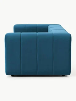 Fluwelen modulaire bank Lena (4-zits)^Westwing Collection Fashion