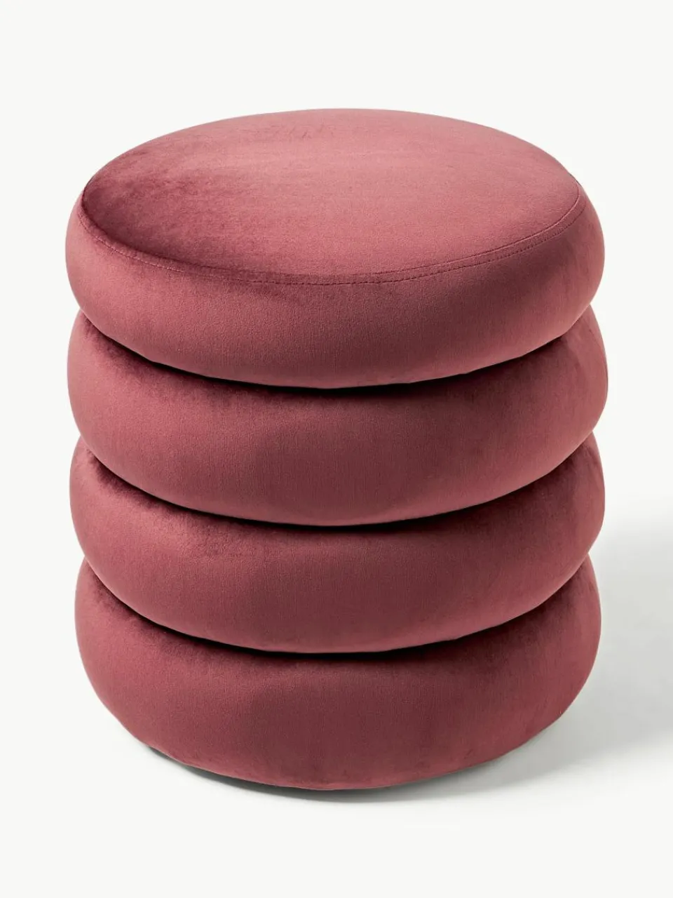 Fluwelen poef Alto met opbergruimte^Westwing Collection Discount