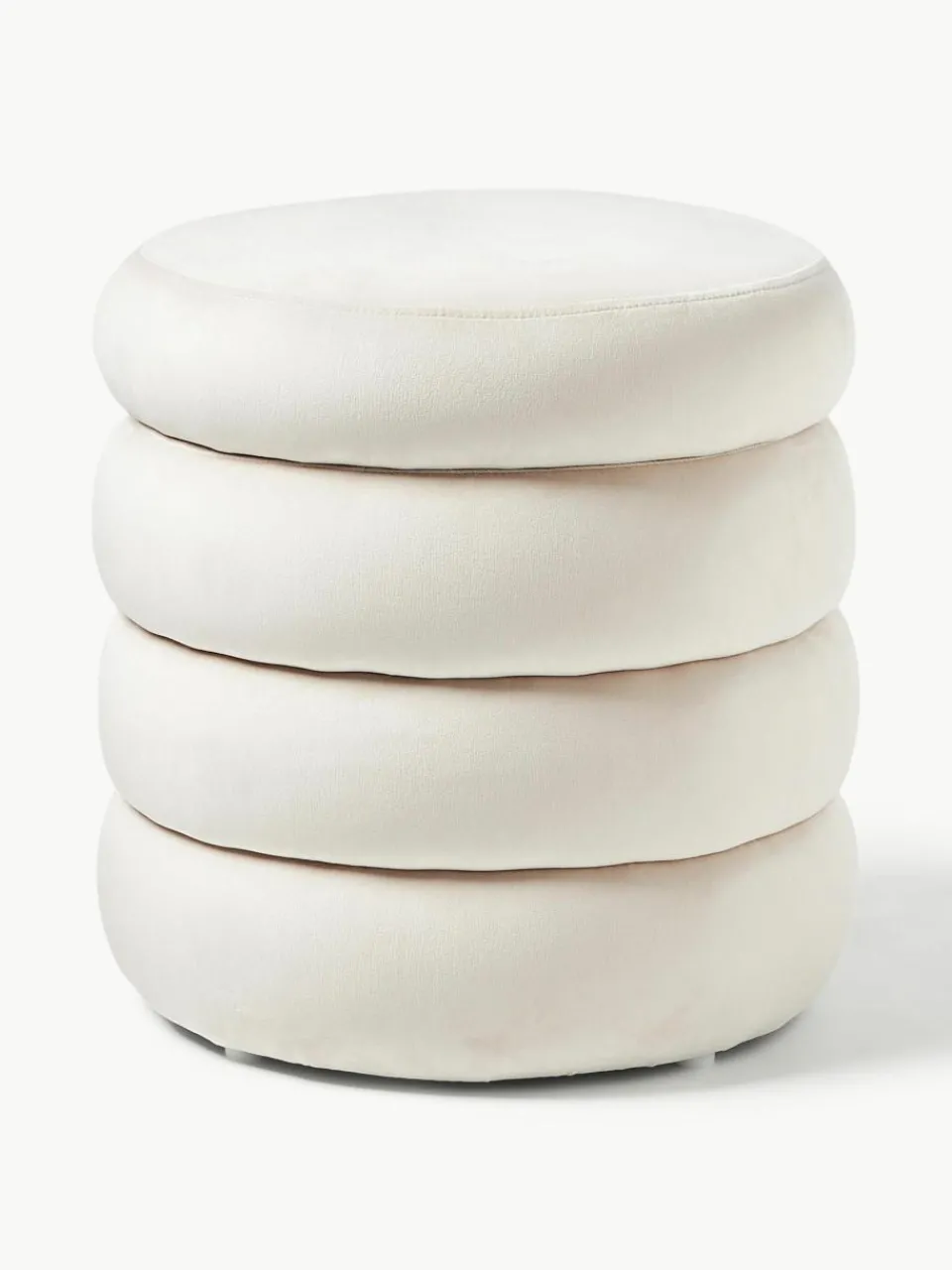 Fluwelen poef Alto met opbergruimte^Westwing Collection Online