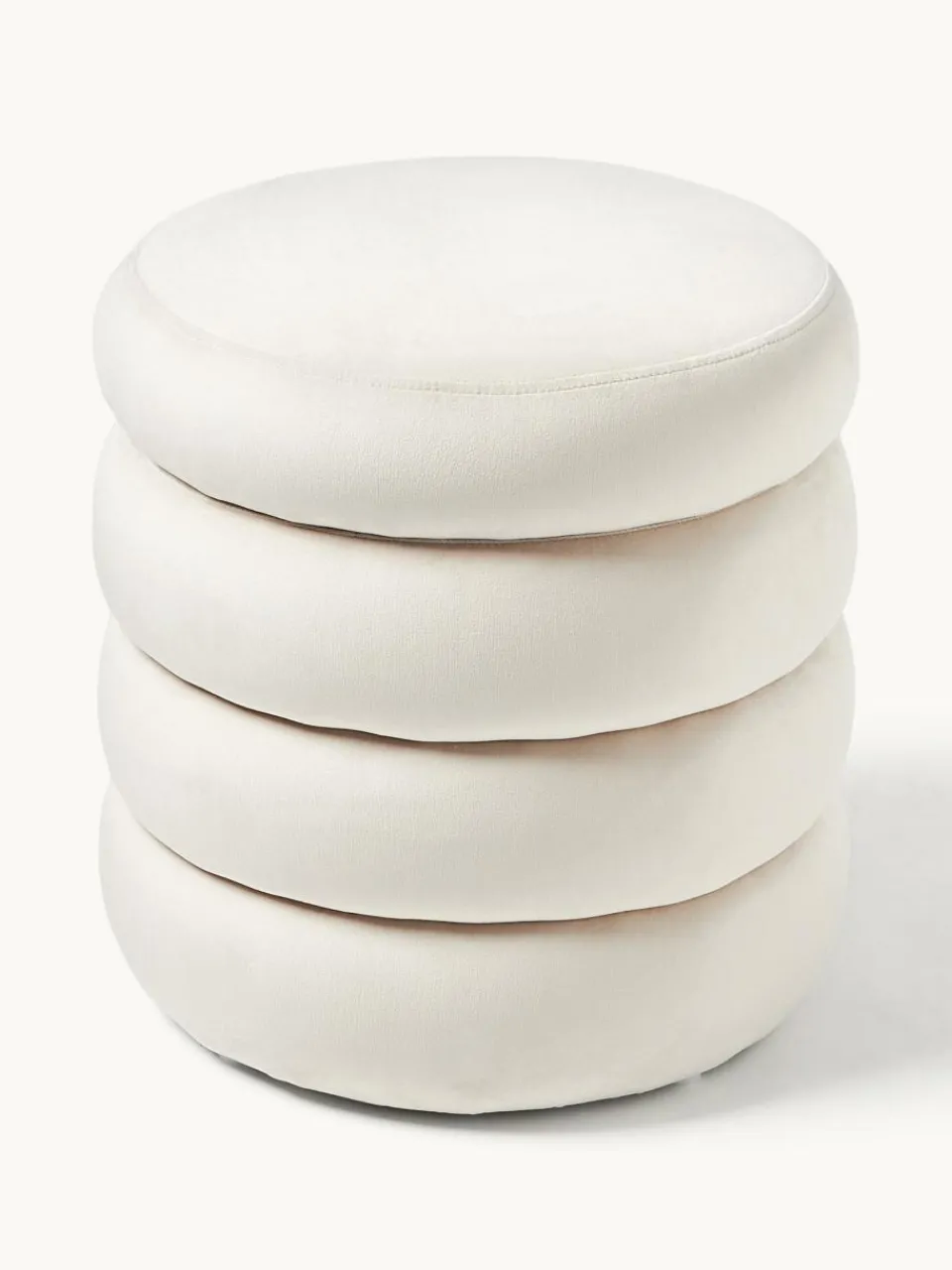 Fluwelen poef Alto met opbergruimte^Westwing Collection Online