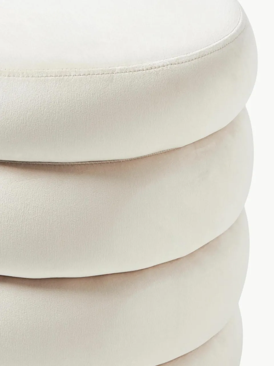 Fluwelen poef Alto met opbergruimte^Westwing Collection Online